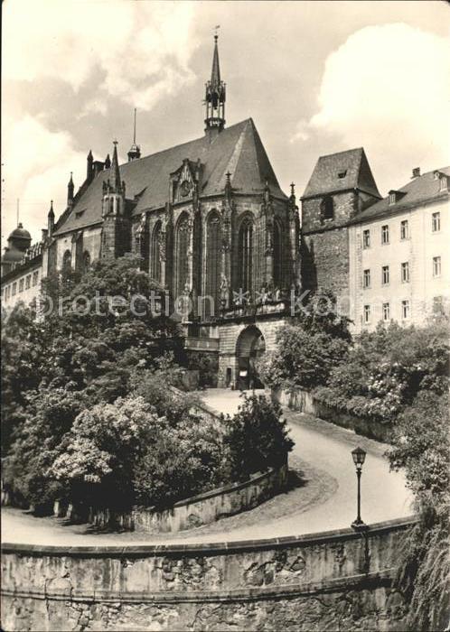 Altenburg Geising Schlossauffahrt mit Kirche
