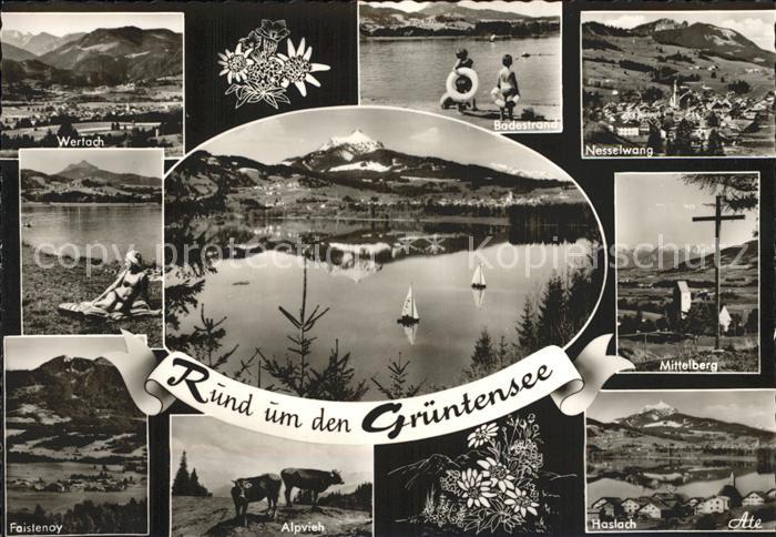 Nesselwang Allgaeu Bayern Mittelberg Haslach Wertach  Gruentensee