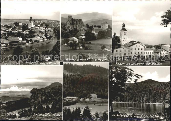 Regen Weissenstein Marktplatz Arbersee Stausee