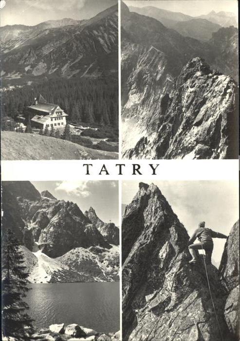 Tatry Vysoke Gebirge Bergsteiger See