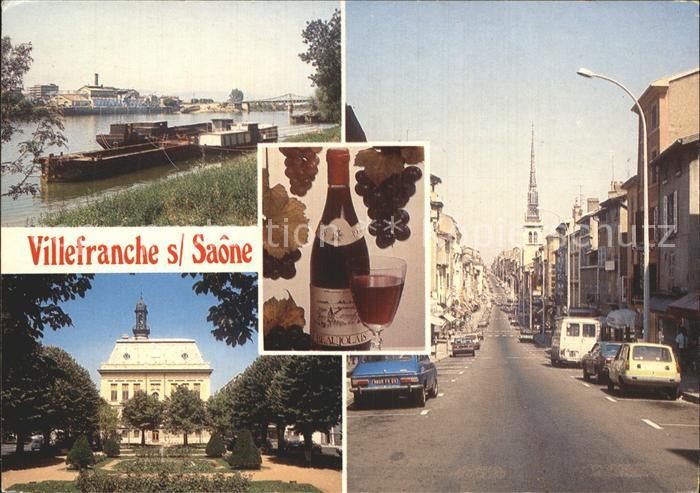 Villefranche-sur-Saone Strassen- und Flusspartie