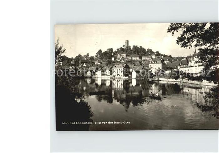 Lobenstein Thueringen Bad Blick von Inselbruecke