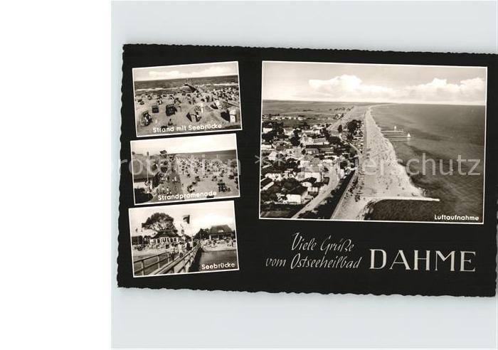 Dahme Ostseebad Fliegeraufnahme Strand Seebruecke