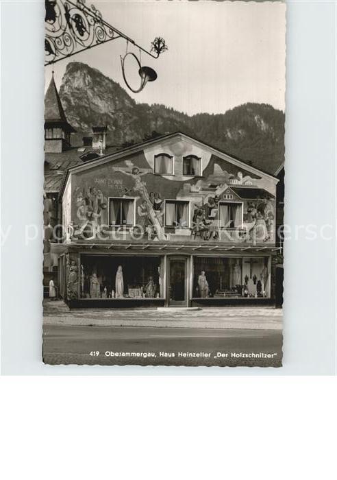 OBERAMMERGAU Bayern Haus Heinzellre Holzschnitzer