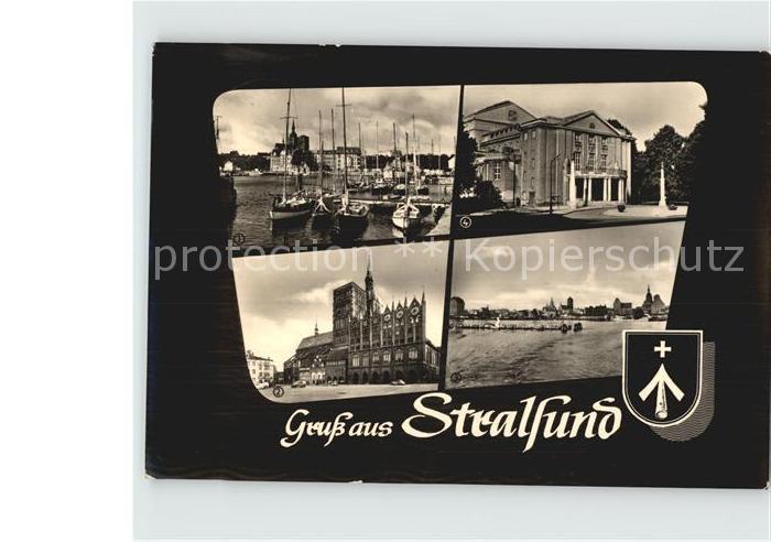 Stralsund Mecklenburg Vorpommern Hafen Rathaus Markt