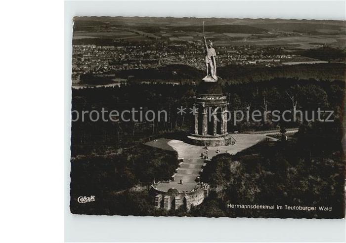 Hermannsdenkmal Fliegeraufnahme Teutoburger Wald