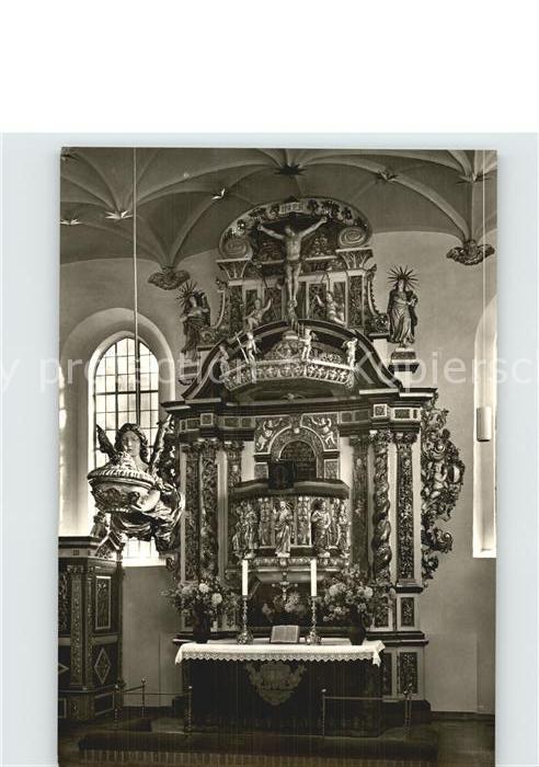 Ahrensburg Schlosskirche innen Barockaltar
