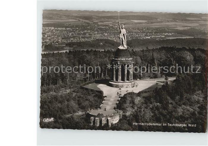 Hermannsdenkmal Fliegeraufnahme Teutoburger Wald