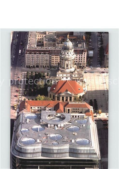 BERLIN  CITY Fliegeraufnahme Galeria Lafayertte mit Franzoesischen Dom Gendarmen
