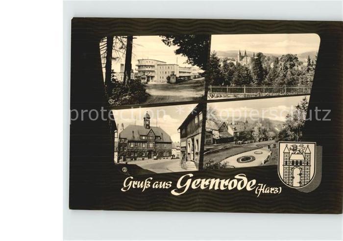 Gernrode Harz Erholungsheim Fritz Heckert Rathaus Stiftskirche