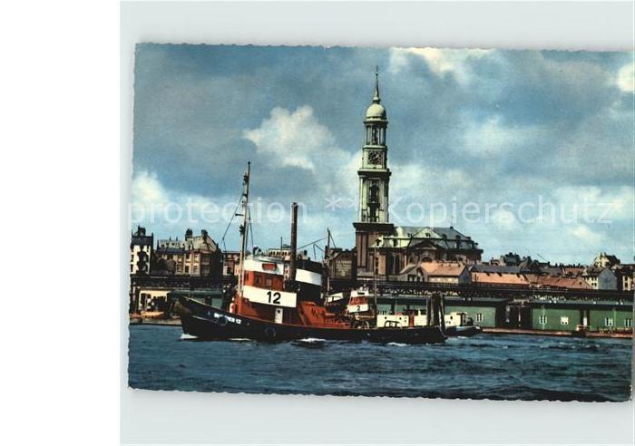 HAMBURG  CITY Hafen und Michaeliskirche