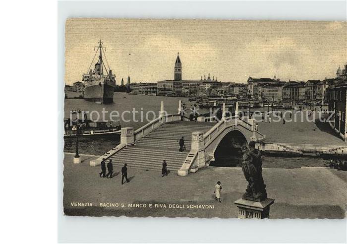 Venezia Venedig Bacino S. Marco e Riva degli Schiavoni