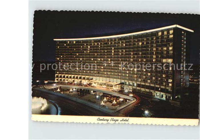 Beverly Hills California Century Paza Hotel by Night