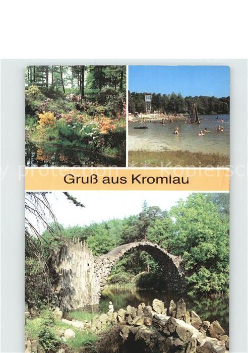 Kromlau Strand Steinbruecke