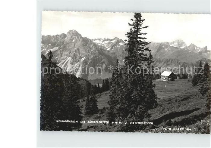 Zillertal Tirol Neuhornbach mit Künzelspitze Zillerklap