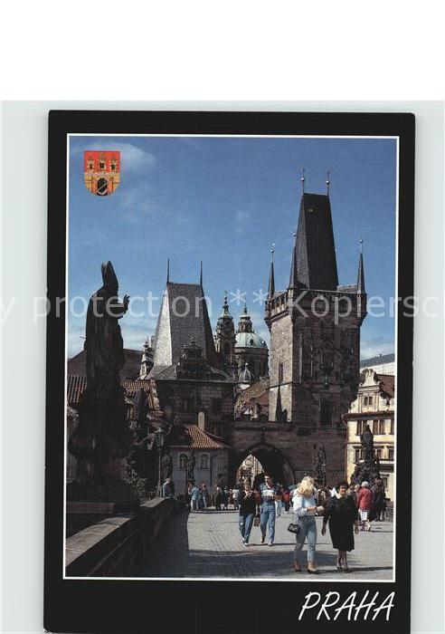 Praha Prahy Prague Little Town Bridge Tower