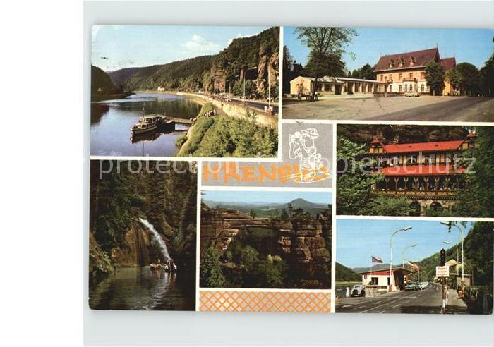 Hrensko Partie am Fluss
