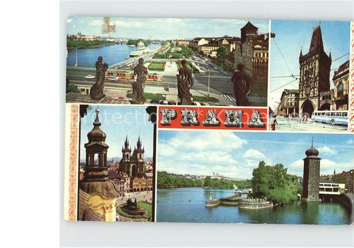 Praha Prahy Prague Partien an der Moldau Tuerme