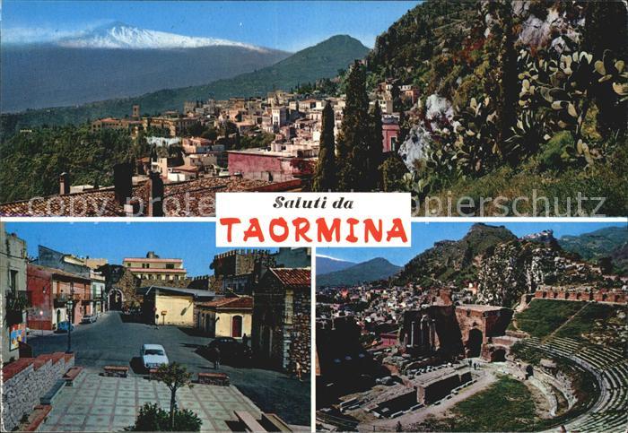 Taormina Sizilien Stadtansicht