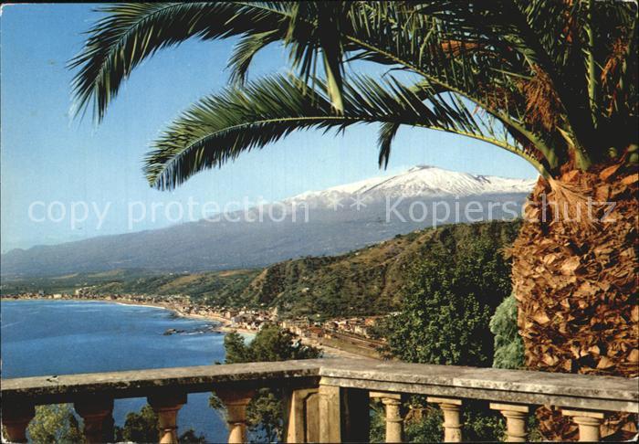Taormina Sizilien Blick von der Villa Marzotto