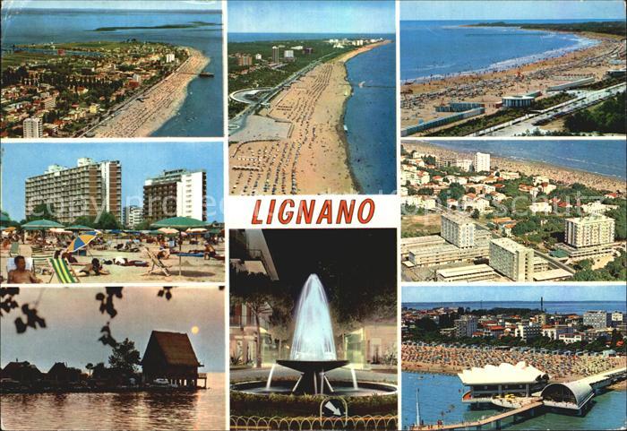 Lignano Sabbiadoro Stadtansicht Strand