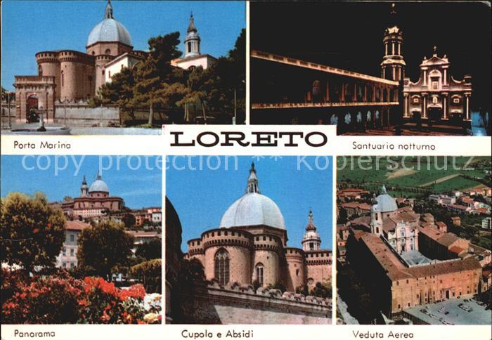 Loreto Ancona Porta Marina Cupala e Absidi Veduta Aerea