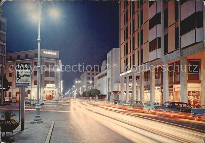 Pordenone Viale Martelli Notturno