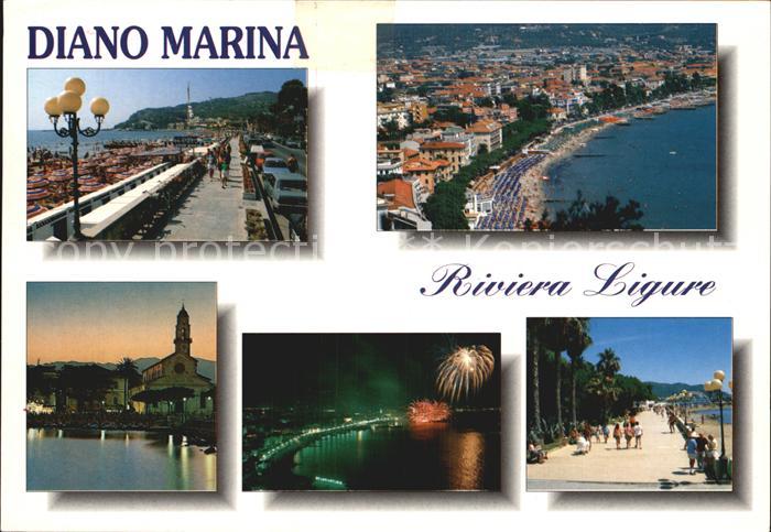 Diano Marina promenade Kirche Stadtansicht