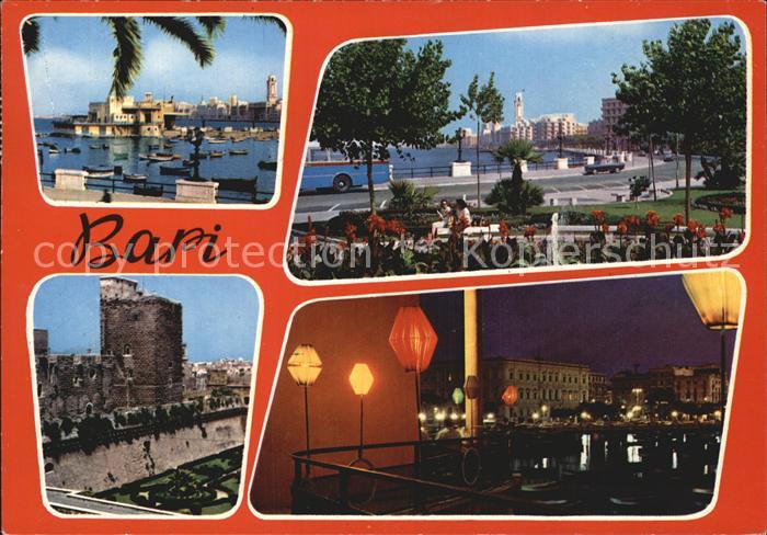 Bari Puglia Nachtansicht