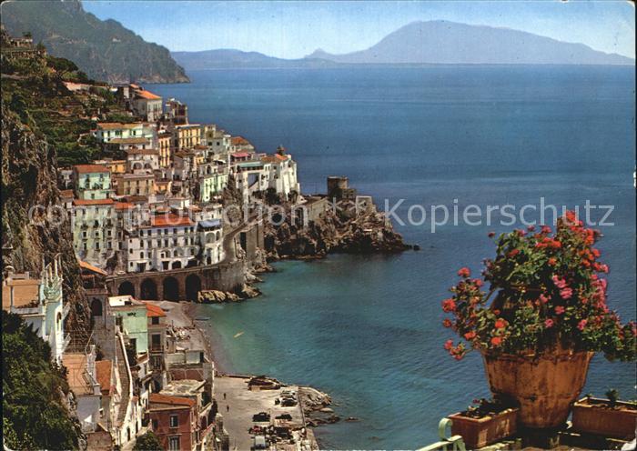 Amalfi Panoramischer Blick auf den Golf von Salerno