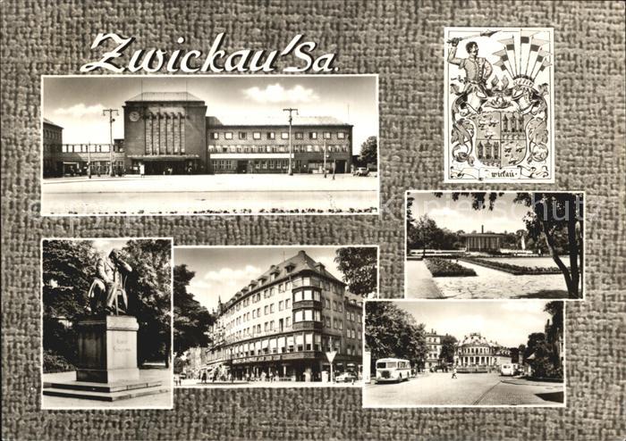 Zwickau Sachsen Bahnhof Denkmal Platz