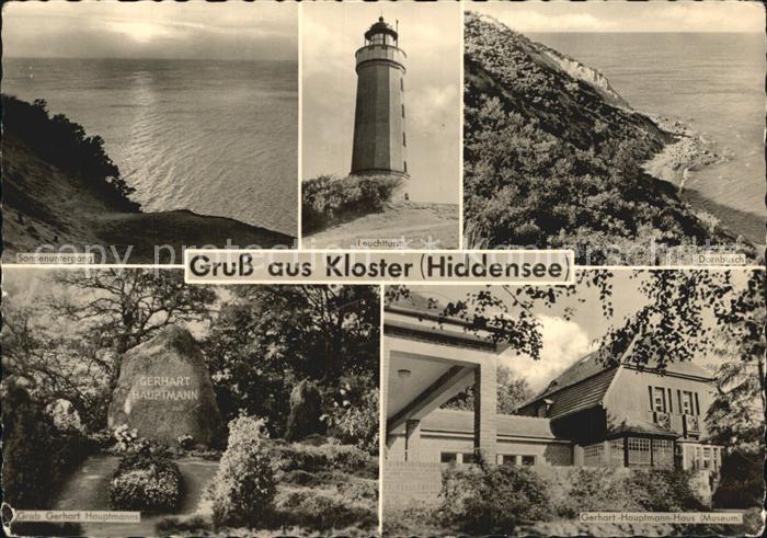 Kloster Hiddensee Leuchtturm Dornbusch Sonnenuntergang