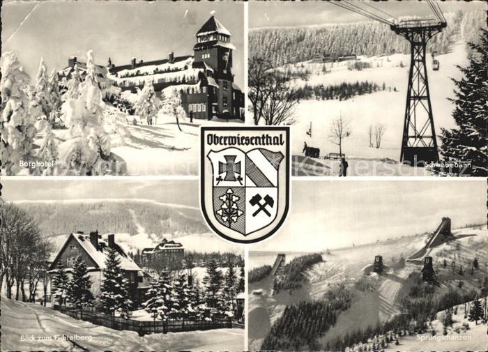Oberwiesenthal Erzgebirge Schwebebahn Fichtelberg Berghotel Sprungschanzen