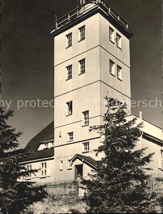 Oberwiesenthal Erzgebirge Wetterwarte auf dem Fichtelberg