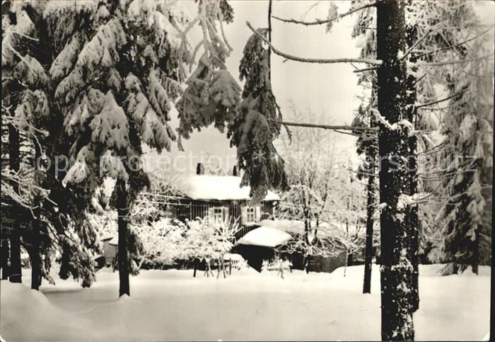 Oberhof Thueringen Waltgaststaette Forsthaus Sattelbach