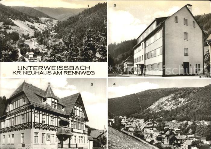 Unterweissbach Blick vom Querlitzfelsen Erholungsheim Goldene Lichte Bettenhaus
