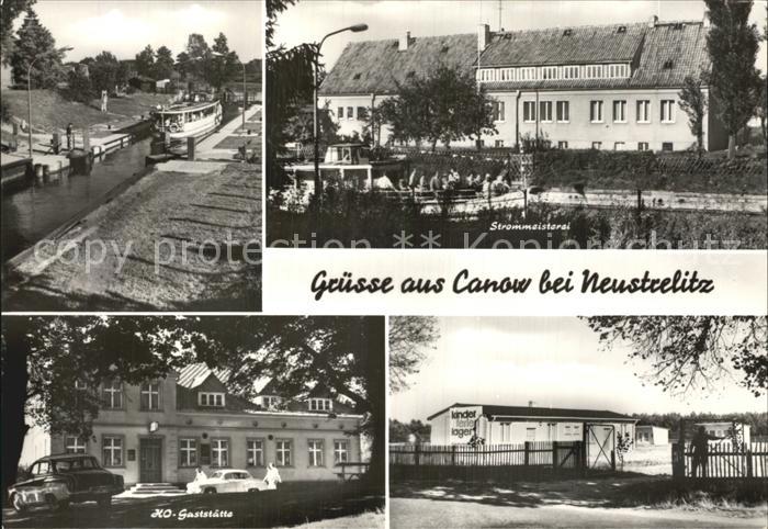 Canow HO Gaststaette Strommeisterrei Schleuse