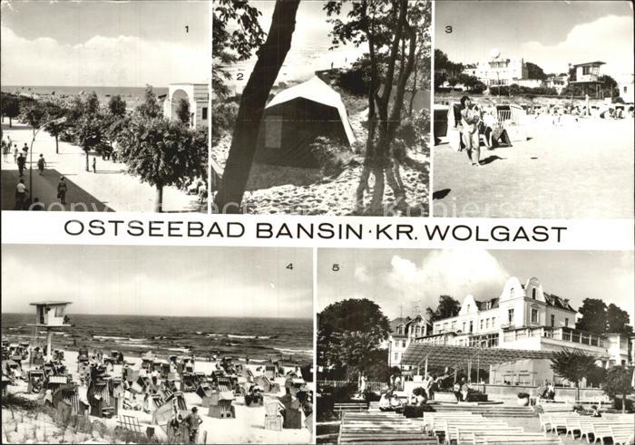 Bansin Ostseebad Strandpromenade Zeltplatz FDGB Erholungsheim Josef Orlopp