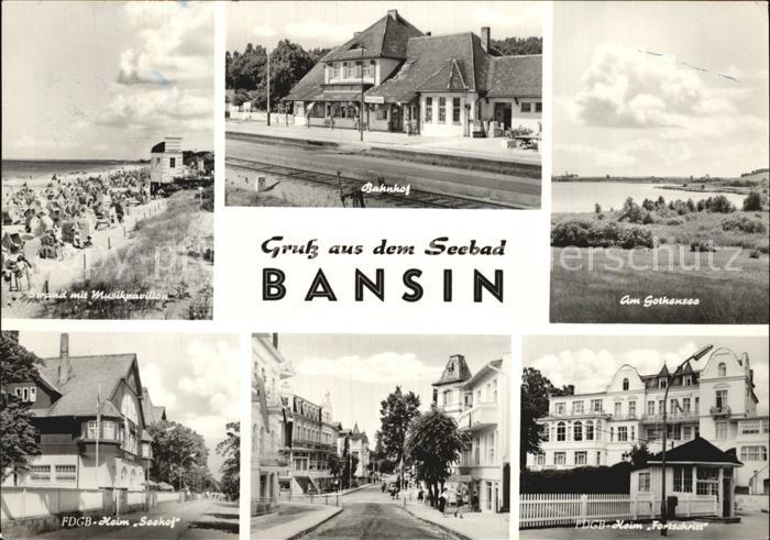 Bansin Ostseebad Bahnhof Strand Heim Fortschritt Heim Seehof