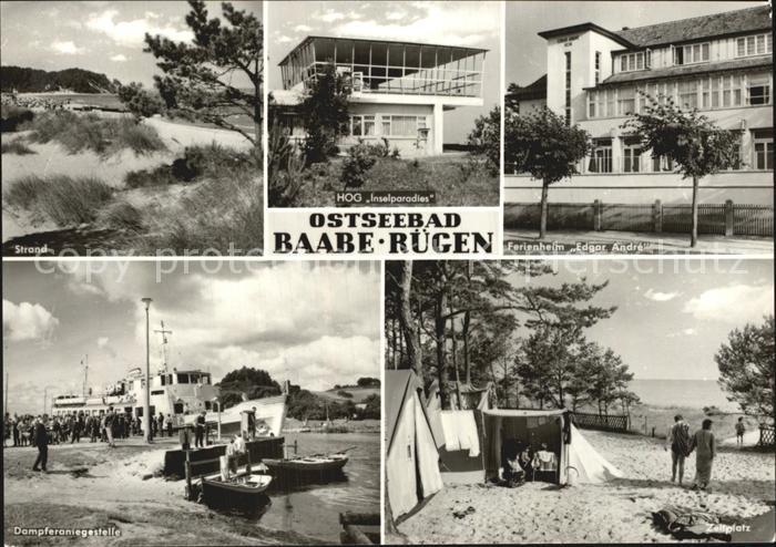 Baabe Ostseebad Ruegen Strand Ferienheim Edgar Andre Dampferanlegestelle