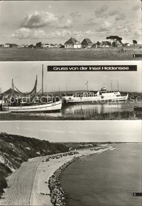 Insel Hiddensee Neuendorf Vitte Hafen Kloster Strand