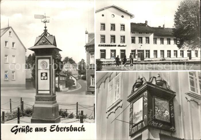 Ebersbach Sachsen Platz der Befreiuung Sonnenuhr