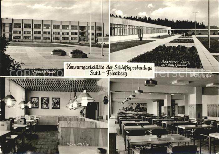 Suhl Thueringer Wald Konsumgaststaette der Schiesssportanlage Suhl-Friedberg