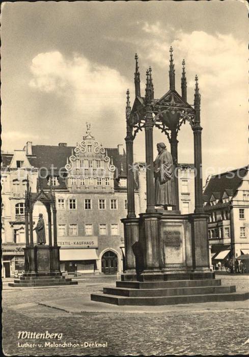 Wittenberg Lutherstadt Luther-und Melanchthon-Denkmal