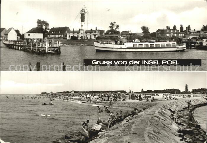 Poel Insel Strand Schiff Leuchtturm