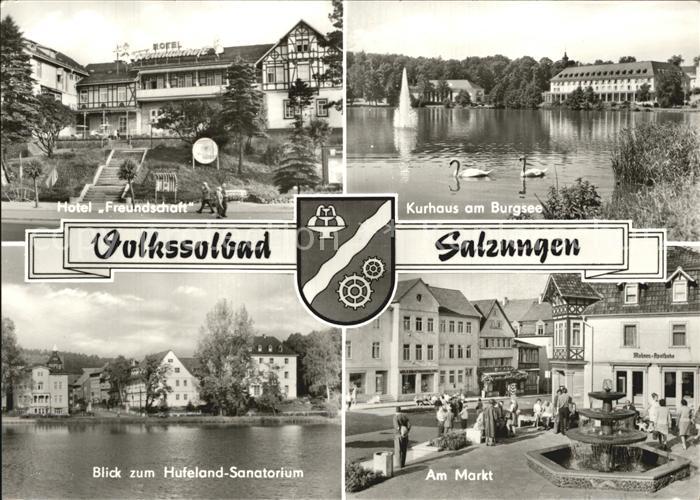 Salzungen Bad Kurhaus am Burgsee Markt Hotel Freundschaft