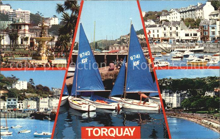 Torquay Torbay Bootsanlegestelle Brunnen