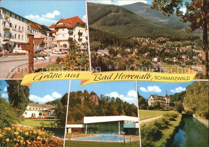 Bad Herrenalb Schwimmbad Stadtansicht