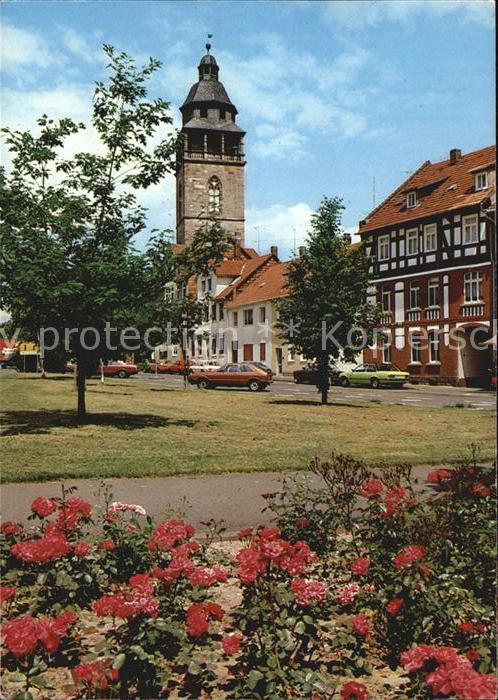 Eschwege Anlagen mit Nicolaiturm
