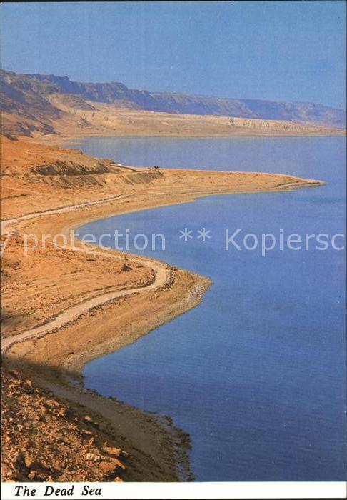 Israel Das Tote Meer Blick auf die Westkueste